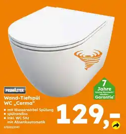 Globus Baumarkt PRIMASTER Wand-Tiefspül WC „Cerma“ Angebot