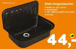 Globus Baumarkt Stahl-Ausgussbecken Angebot