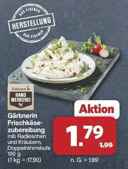 Famila Nord West Goldmarie Gärtnnerin Frischkäsezubereitung Angebot