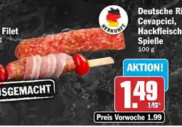 HIT Deutsche Rindfleisch Cevapcici, Hackfleisch Spieße Angebot
