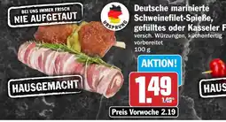 HIT Deutsche marinierte Schweinefilet-Spieße Angebot