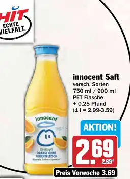 HIT innocent Saft Angebot