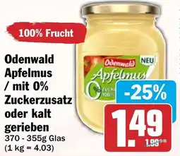 HIT Odenwald Apfelmus Angebot