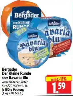 Edeka Herkules Bergader Der Kleine Runde oder Bavaria Blu Angebot