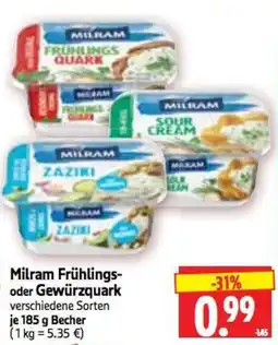Edeka Herkules Milram Frühlings- oder Gewürzquark Angebot
