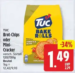 EDEKA Wucherpfennig TUC Brot-Chips oder Mini-Cracker Angebot