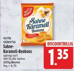 EDEKA Wucherpfennig Sahne-Karamell-Bonbons Angebot