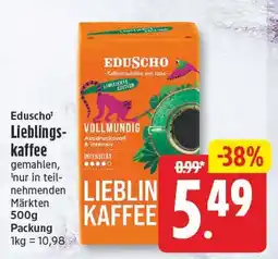 EDEKA Wucherpfennig Eduscho Lieblingskaffee Angebot