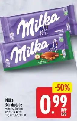 EDEKA Wucherpfennig Milka Schokolade Angebot