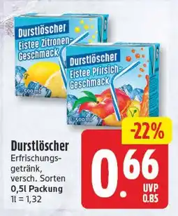 EDEKA Wucherpfennig Durstlöscher Erfrischungsgetränk Angebot