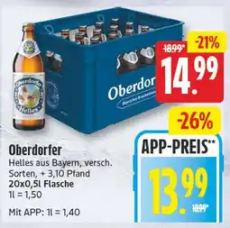 EDEKA Wucherpfennig Oberdorfer Helles Angebot
