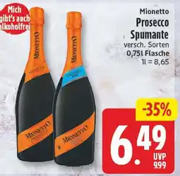EDEKA Wucherpfennig Mionetto Prosecco Spumante Angebot