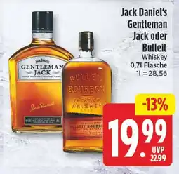 EDEKA Wucherpfennig Jack Daniel's Gentleman Jack oder Bulleit Whiskey Angebot