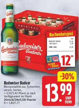 EDEKA Wucherpfennig Budweiser Budvar Angebot