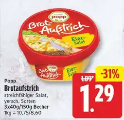 EDEKA Wucherpfennig Popp Brotaufstrich Angebot