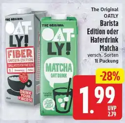 EDEKA Wucherpfennig OATLY Barista Edition oder Haferdrink Matcha Angebot