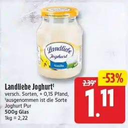 EDEKA Wucherpfennig Landliebe Joghurt Angebot