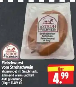 Edeka Herkules Fleischwurst vom Strohschwein Angebot