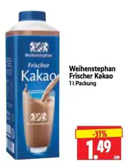 Edeka Herkules Weihenstephan Frischer Kakao Angebot