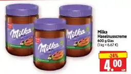 Edeka Herkules Milka Haselnusscreme Angebot
