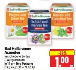 Edeka Herkules Bad Heilbrunner Arzneitee Angebot