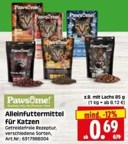 Herkules Baumarkt Pawsome! Alleinfuttermittel für Katzen Angebot
