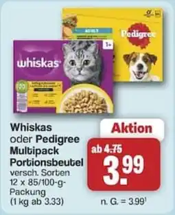 Famila Nord West Whiskas oder Pedigree Multipack Angebot
