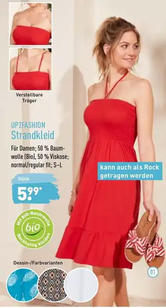 Aldi Nord UP2Fashion Strandkleid Angebot