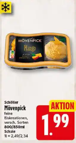 Elli Markt Schöller Mövenpick feine Eiskreationen Angebot