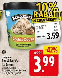 Elli Markt Ben & Jerry's Ice Cream Angebot