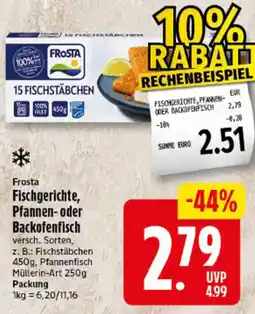 Elli Markt Frosta Fischgerichte, Pfannen- oder Backofenfisch Angebot