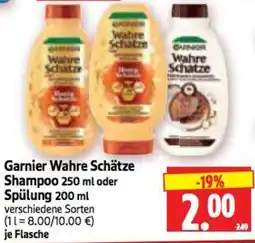 Edeka Herkules Garnier Wahre Schätze Shampoo oder Spülung Angebot