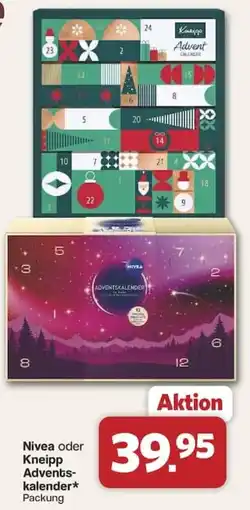 Famila Nord West Nivea oder Kneipp Adventskalender Angebot