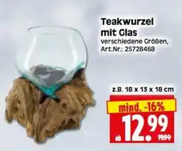 Herkules Baumarkt Teakwurzel mit Glas Angebot
