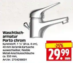 Herkules Baumarkt Waschtischarmatur Porto chrom Angebot