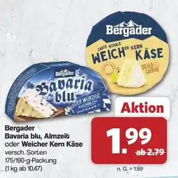 Famila Nord West Bergader Bavaria blu oder Weicher Kern Käse Angebot