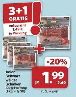Famila Nord West Adler Schwarzwalder Schinken Angebot