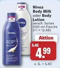 Combi Nivea Body Milk oder Body Lotion Angebot