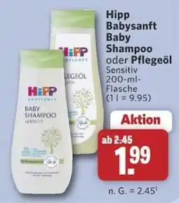 Combi Hipp Babysanft Baby Shampoo oder Pflegeöl Angebot