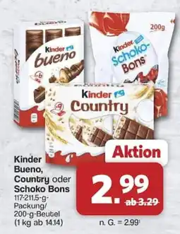 Famila Nord West Kinder Bueno, Country oder Schoko Bons Angebot