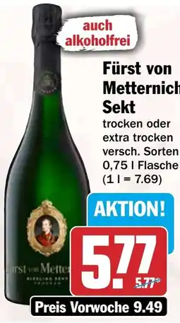 HIT Fürst von Metternich Sekt Angebot