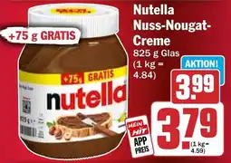 HIT Nutella Nuss-Nougat-Creme Angebot