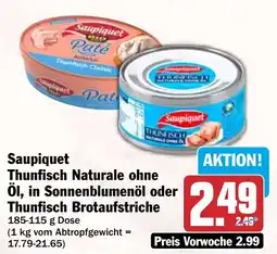 HIT Saupiquet Thunfisch Naturale ohne Öl Angebot