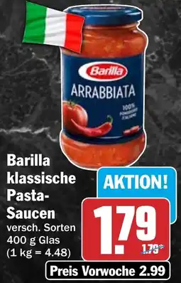HIT Barilla klassische Pasta-Saucen Angebot
