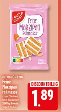 Elli Markt GUT&GÜNSTIG Feine Marzipan-rohmasse Angebot