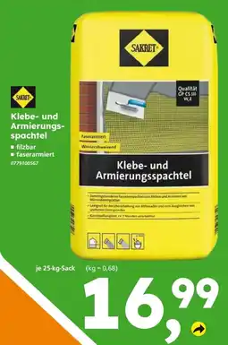 Globus Baumarkt SAKRET Klebe- und Armierungsspachtel Angebot