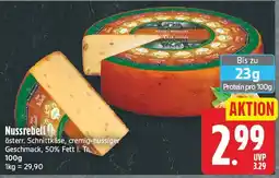 EDEKA Wucherpfennig Nussrebell österr. Schnittkäse Angebot