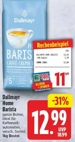 EDEKA Wucherpfennig Dallmayr Home Barista Angebot