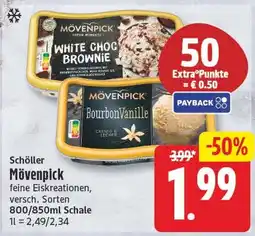 EDEKA Wucherpfennig Schöller Mövenpick feine Eiskreationen Angebot