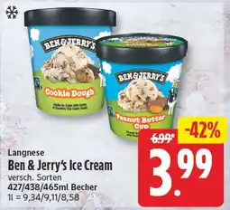 EDEKA Wucherpfennig Ben & Jerry's Ice Cream Angebot
